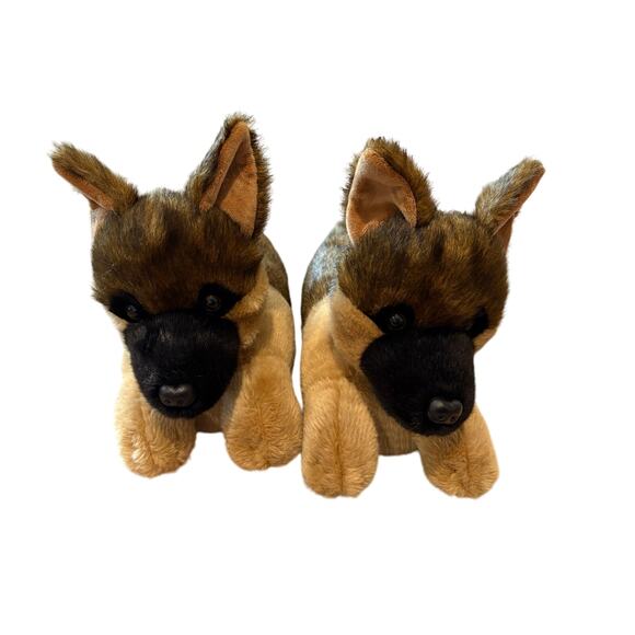 Everberry German Shepherd Furry Dog Slip On House House Slippers Women’s SZ 7-9 - Picture 1 of 10